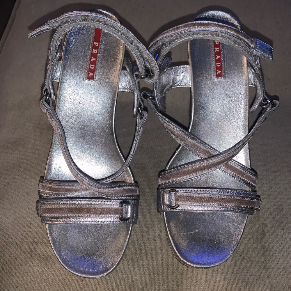 Prada wedge sandals